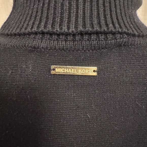 Michael- Michael Kors Black Poncho Sweater - Picture 4 of 6